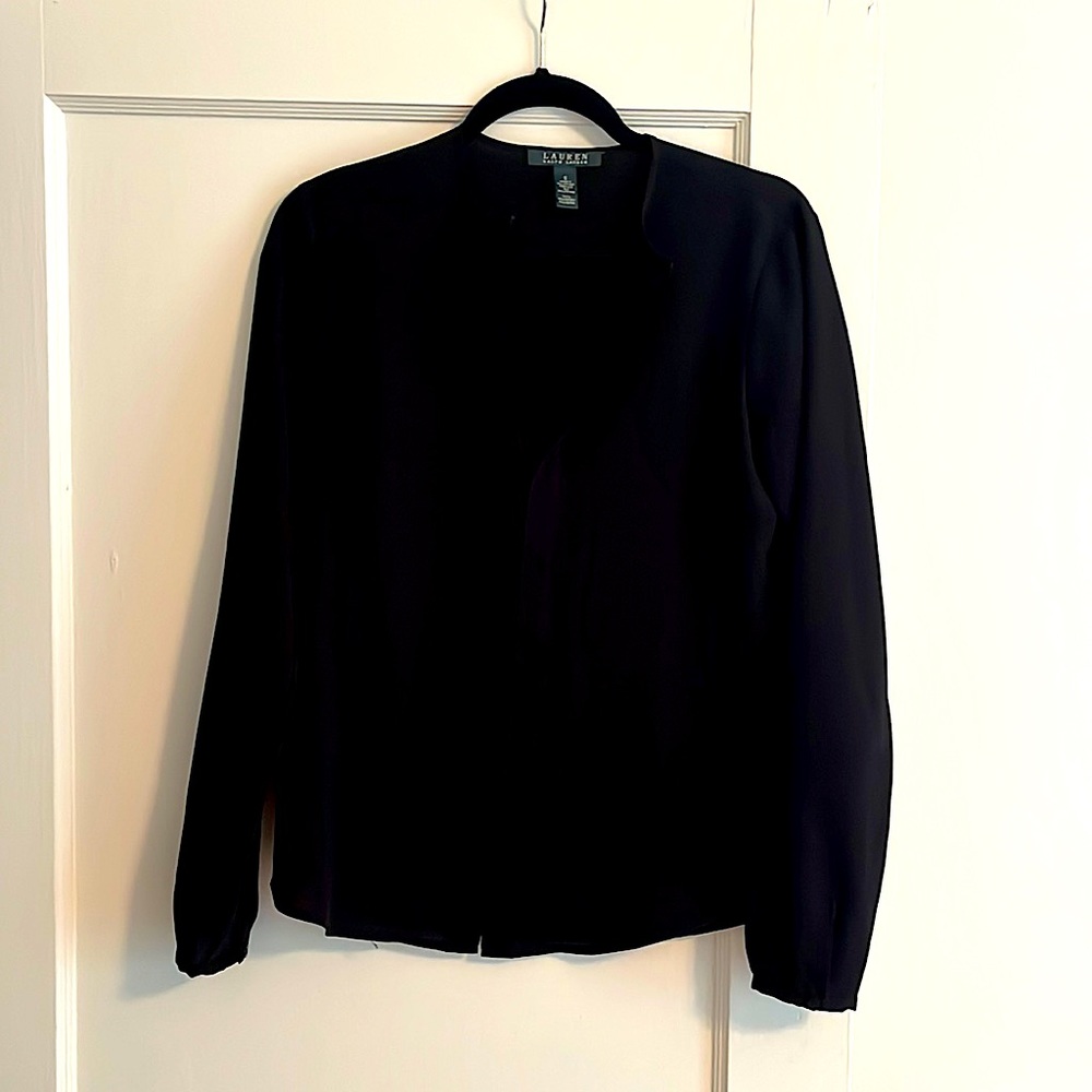 Ralph Lauren black blouse small